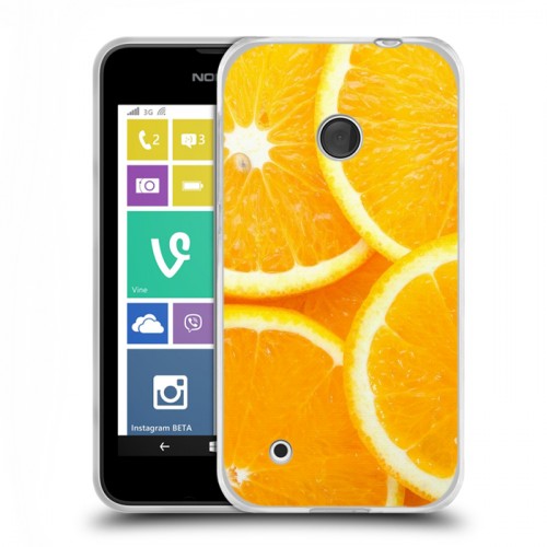 Дизайнерский пластиковый чехол для Nokia Lumia 530 Фрукты текстуры