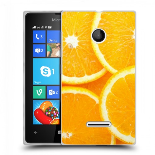 Дизайнерский пластиковый чехол для Microsoft Lumia 435 Фрукты текстуры