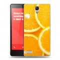 Дизайнерский пластиковый чехол для Xiaomi RedMi Note Фрукты текстуры