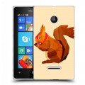 Дизайнерский пластиковый чехол для Microsoft Lumia 435 Грызуны