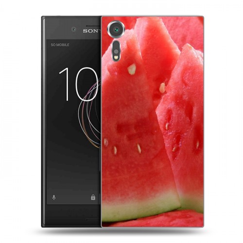 Дизайнерский пластиковый чехол для Sony Xperia XZs Фрукты текстуры