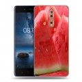 Дизайнерский пластиковый чехол для Nokia 8 Фрукты текстуры