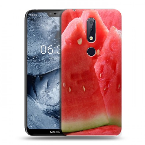 Дизайнерский силиконовый чехол для Nokia 6.1 Plus Фрукты текстуры