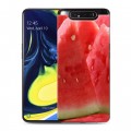 Дизайнерский пластиковый чехол для Samsung Galaxy A80 Фрукты текстуры