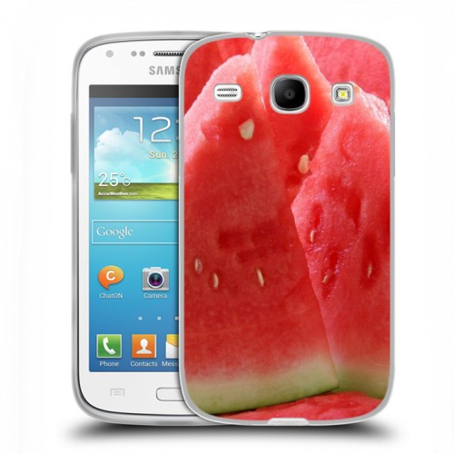 Дизайнерский пластиковый чехол для Samsung Galaxy Core Фрукты текстуры