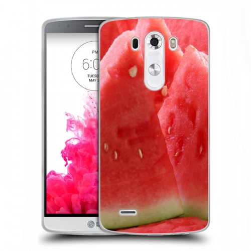 Дизайнерский пластиковый чехол для LG G3 (Dual-LTE) Фрукты текстуры