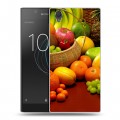 Дизайнерский пластиковый чехол для Sony Xperia L1 Фрукты текстуры