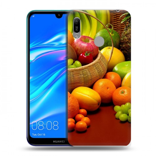 Дизайнерский пластиковый чехол для Huawei Y6 (2019) Фрукты текстуры