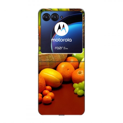 Дизайнерский пластиковый чехол для Motorola Razr 40 Ultra Фрукты текстуры