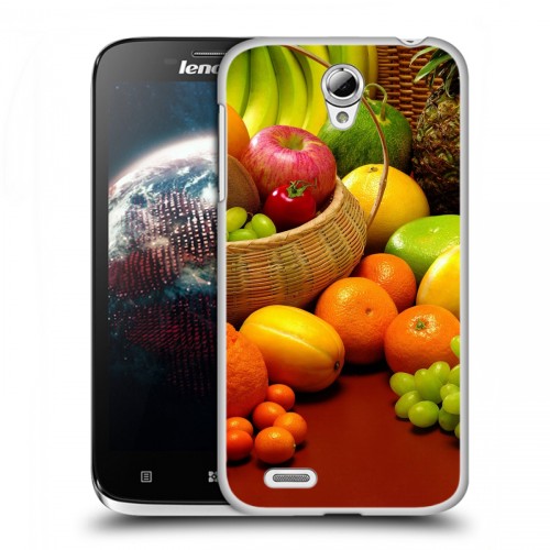 Дизайнерский пластиковый чехол для Lenovo A859 Ideaphone Фрукты текстуры