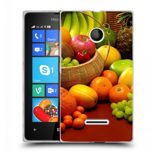 Дизайнерский пластиковый чехол для Microsoft Lumia 435 Фрукты текстуры