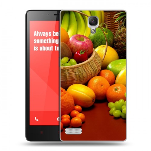 Дизайнерский пластиковый чехол для Xiaomi RedMi Note Фрукты текстуры