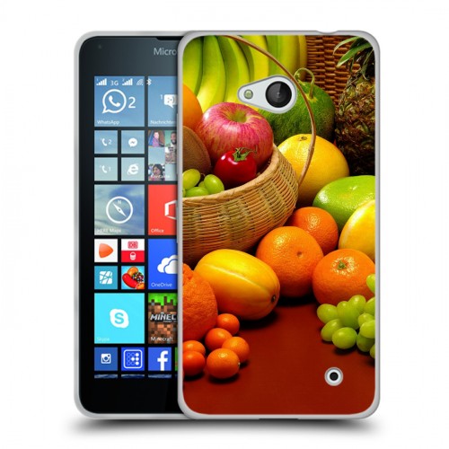 Дизайнерский пластиковый чехол для Microsoft Lumia 640 Фрукты текстуры