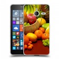 Дизайнерский пластиковый чехол для Microsoft Lumia 640 XL Фрукты текстуры