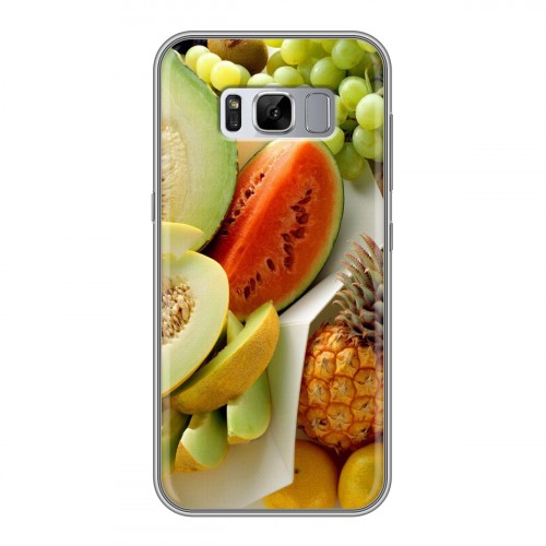 Дизайнерский силиконовый чехол для Samsung Galaxy S8 Plus Фрукты текстуры