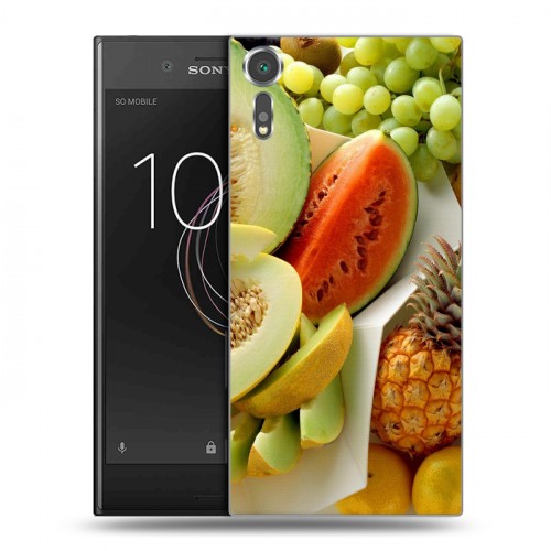 Дизайнерский пластиковый чехол для Sony Xperia XZs Фрукты текстуры