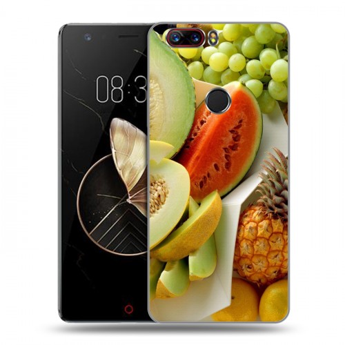 Дизайнерский пластиковый чехол для ZTE Nubia Z17 Фрукты текстуры