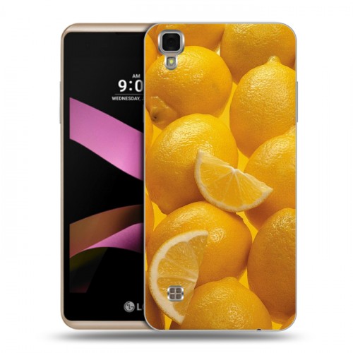 Дизайнерский пластиковый чехол для LG X Style Фрукты текстуры