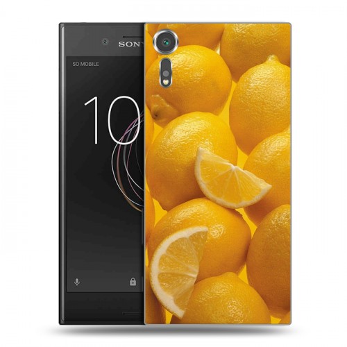 Дизайнерский пластиковый чехол для Sony Xperia XZs Фрукты текстуры