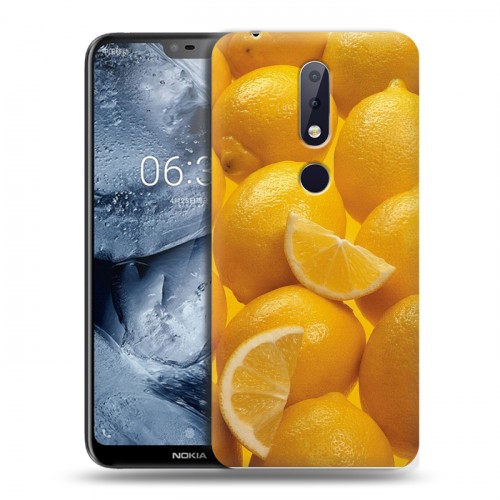 Дизайнерский силиконовый чехол для Nokia 6.1 Plus Фрукты текстуры