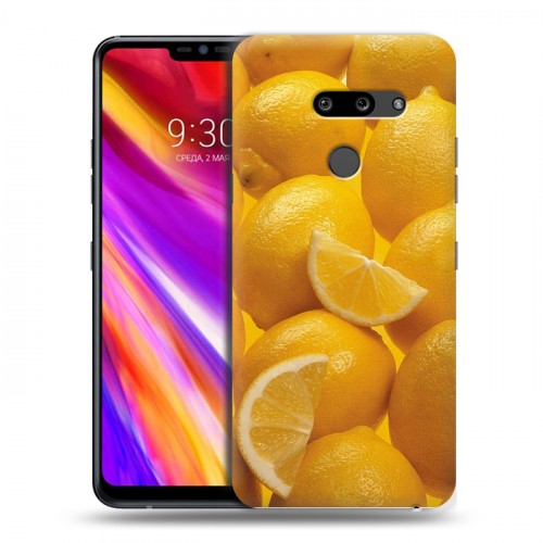 Дизайнерский пластиковый чехол для LG G8 ThinQ Фрукты текстуры