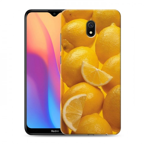 Дизайнерский силиконовый с усиленными углами чехол для Xiaomi RedMi 8A Фрукты текстуры