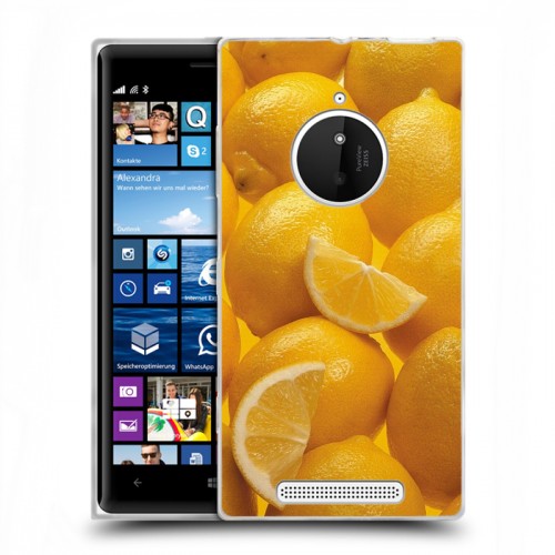 Дизайнерский пластиковый чехол для Nokia Lumia 830 Фрукты текстуры