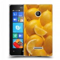 Дизайнерский пластиковый чехол для Microsoft Lumia 435 Фрукты текстуры