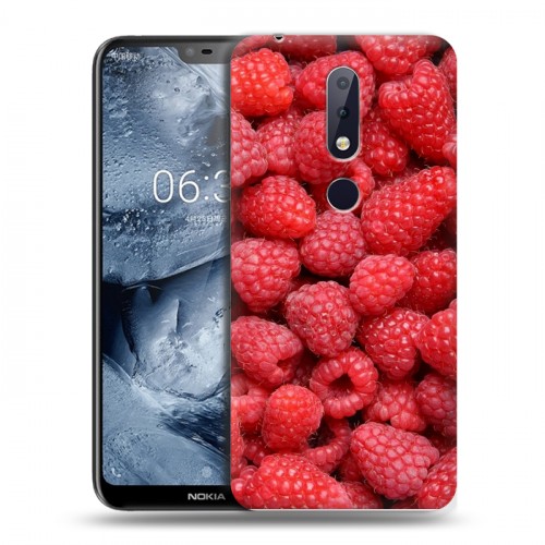 Дизайнерский силиконовый чехол для Nokia 6.1 Plus Ягоды текстуры