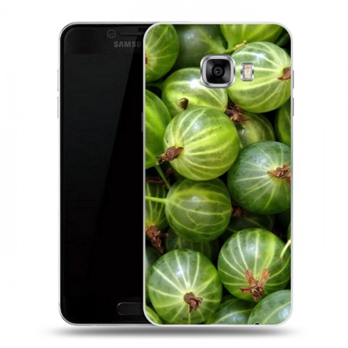 Дизайнерский пластиковый чехол для Samsung Galaxy C5 Ягоды текстуры