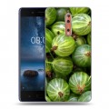 Дизайнерский пластиковый чехол для Nokia 8 Ягоды текстуры