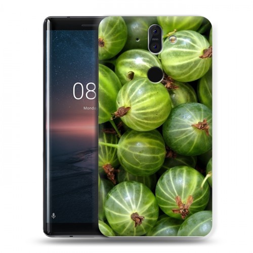 Дизайнерский силиконовый чехол для Nokia 8 Sirocco Ягоды текстуры