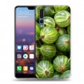 Дизайнерский силиконовый с усиленными углами чехол для Huawei P20 Pro Ягоды текстуры