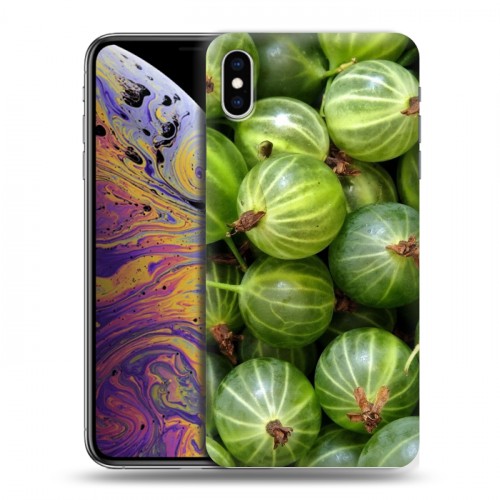 Дизайнерский силиконовый чехол для Iphone Xs Max Ягоды текстуры