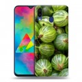 Дизайнерский силиконовый чехол для Samsung Galaxy M20 Ягоды текстуры