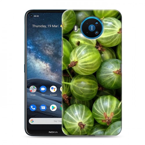 Дизайнерский силиконовый чехол для Nokia 8.3 Ягоды текстуры