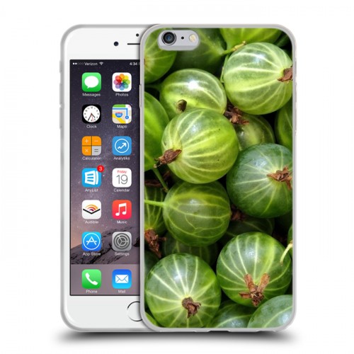 Дизайнерский силиконовый чехол для Iphone 6 Plus/6s Plus Ягоды текстуры