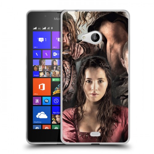 Дизайнерский пластиковый чехол для Microsoft Lumia 540 Викинги