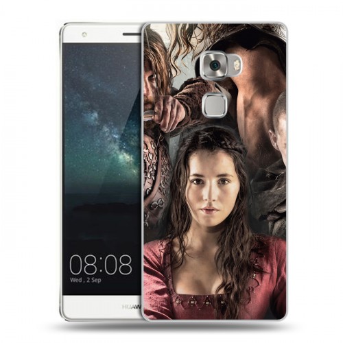 Дизайнерский пластиковый чехол для Huawei Mate S Викинги