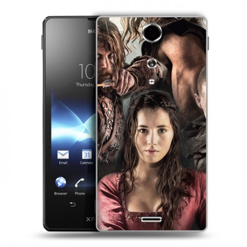 Дизайнерский пластиковый чехол для Sony Xperia TX Викинги