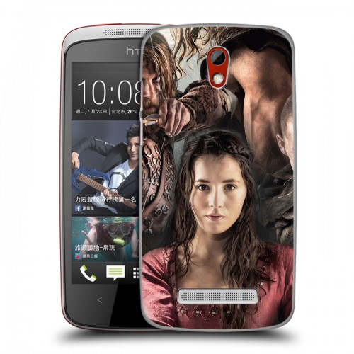 Дизайнерский пластиковый чехол для HTC Desire 500 Викинги