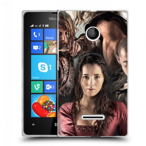 Дизайнерский пластиковый чехол для Microsoft Lumia 435 Викинги