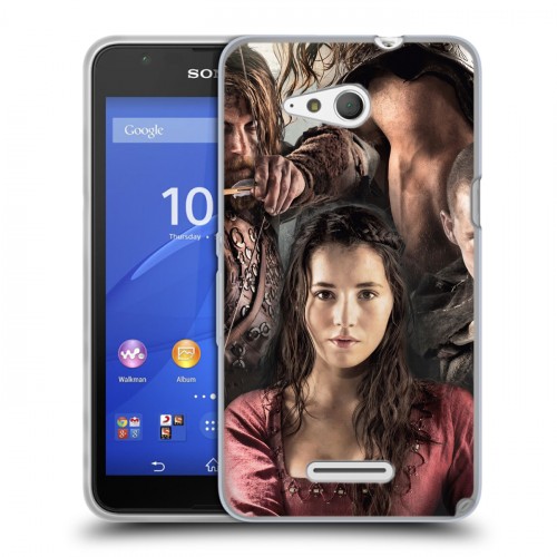 Дизайнерский пластиковый чехол для Sony Xperia E4g Викинги