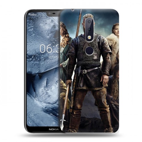 Дизайнерский пластиковый чехол для Nokia 6.1 Plus Викинги