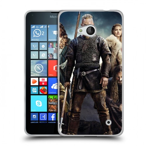 Дизайнерский силиконовый чехол для Microsoft Lumia 640 Викинги