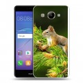 Дизайнерский пластиковый чехол для Huawei Y3 (2017) Грызуны