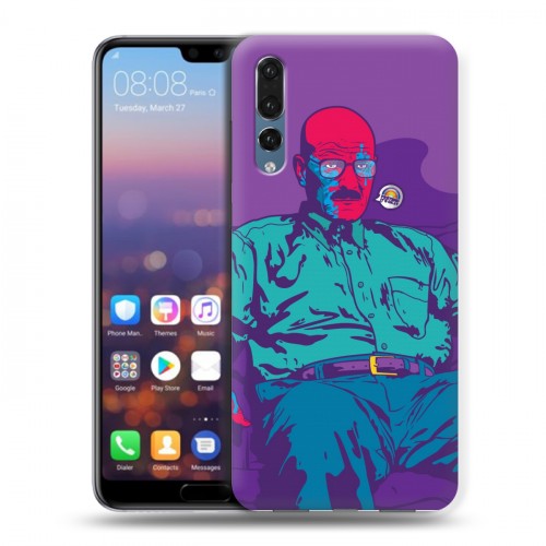 Дизайнерский силиконовый с усиленными углами чехол для Huawei P20 Pro Во все тяжкие