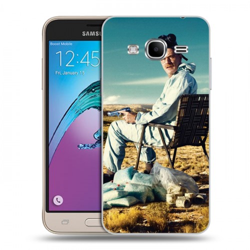 Дизайнерский пластиковый чехол для Samsung Galaxy J3 (2016) Во все тяжкие