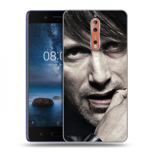 Дизайнерский пластиковый чехол для Nokia 8 Ганнибал