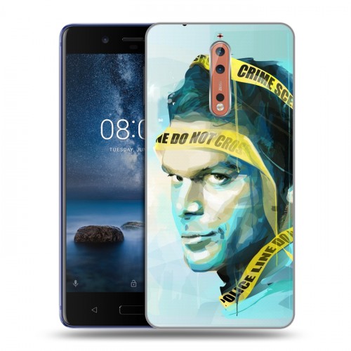 Дизайнерский пластиковый чехол для Nokia 8 Декстер